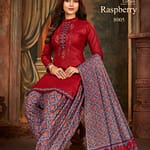 Balaji Rasberry Vol 8 Embroidery Work Dress