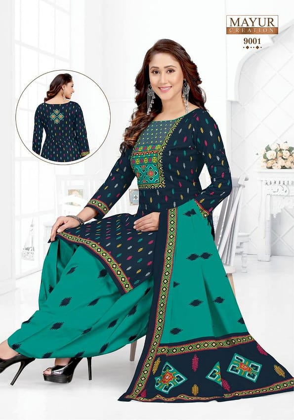 MAYUR CREATION IKKAT VOL 9 COTTON PRINTED SALWAR SUITS AT CHEAPEST PRICE-20146