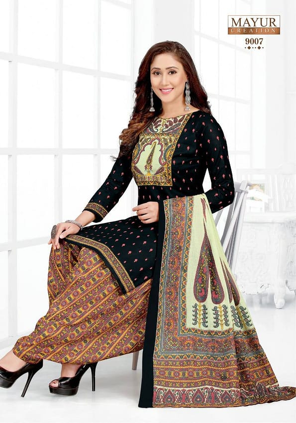 MAYUR CREATION IKKAT VOL 9 COTTON PRINTED SALWAR SUITS AT CHEAPEST PRICE-20147